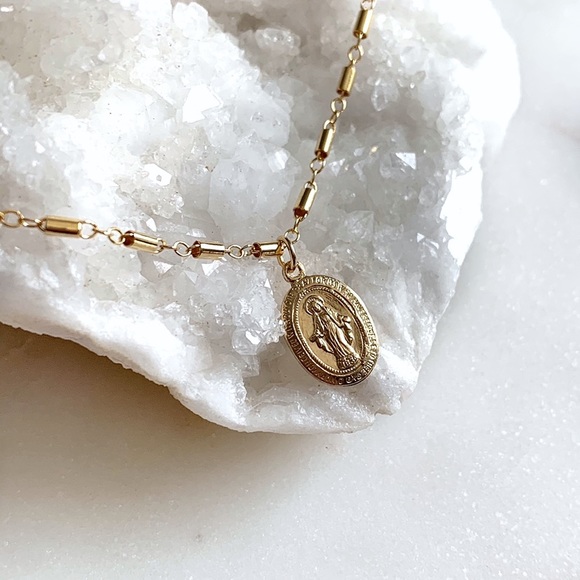 Gold Filled Miraculous Mary Necklace - Picture 8 of 8